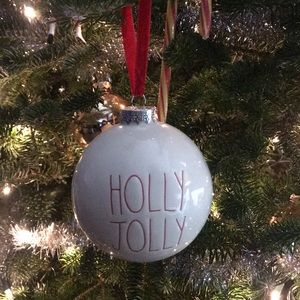 Rae Dunn “Holly Jolly” Christmas ornament